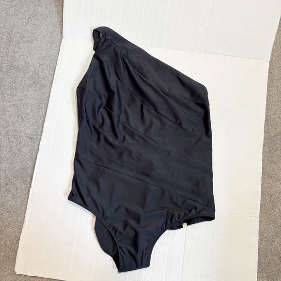 Summersalt The Sidestroke One Piece Swimsuit Size 22 Sea Urchin Black NWOT - Picture 8 of 16